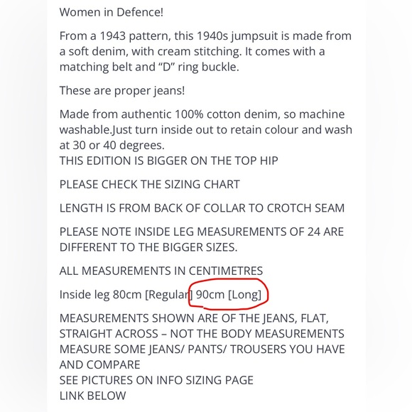 Freddies of Pinewood Grease Monkey 1940s Style Jumpsuit - Picture 11 of 13